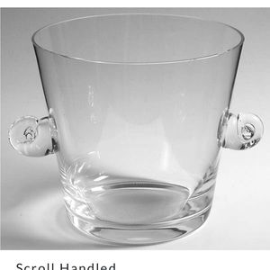 Tiffany scroll handle ice bucket